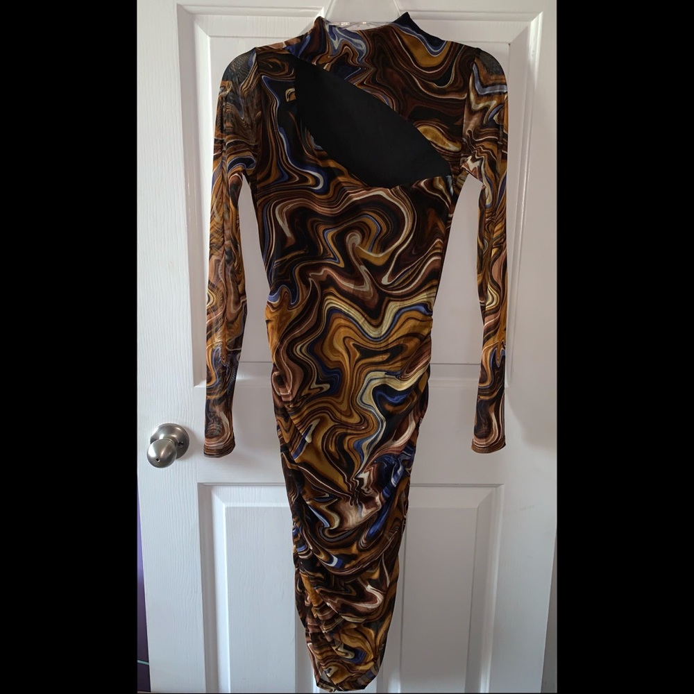 Multicolor Marble Dress